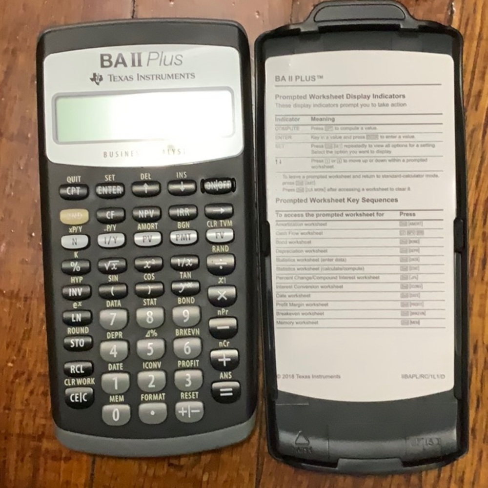BA II Texas Instrument Calculator | Financial Calculator | Works Perfectly Fine!